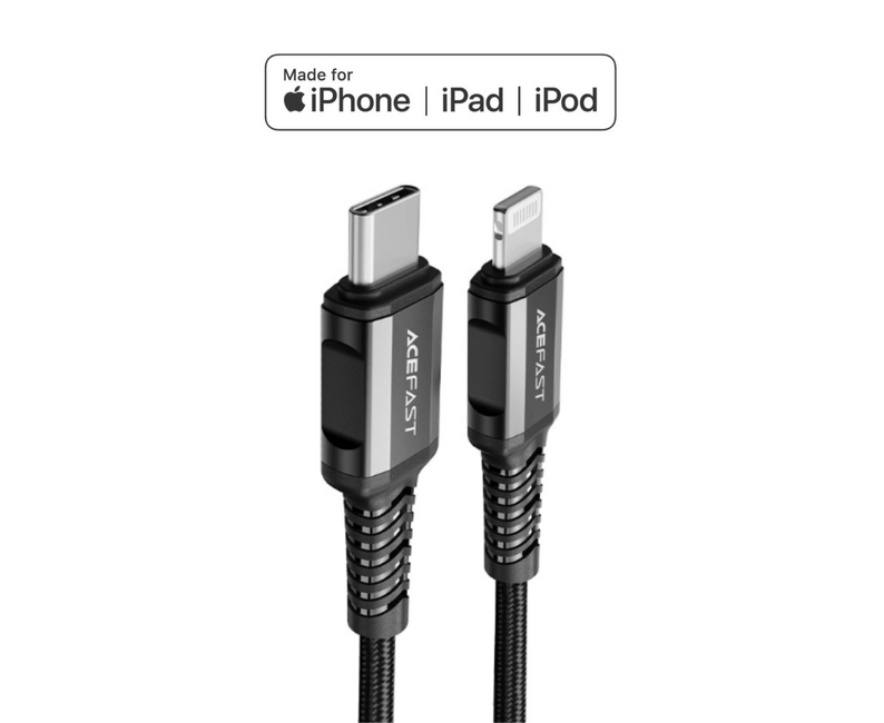 ACEFAST MFi Nylon Braided Charging data cable C1-01 USB-C to Lightning