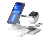 OROTEC Wireless Charger 7 in 1, Magnetic Fast Wireless Charging Station for Apple and Samsung Devices with LED Light