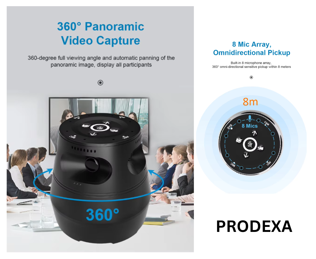 PRODEXA AI Smart Digital Video Conferencing Station