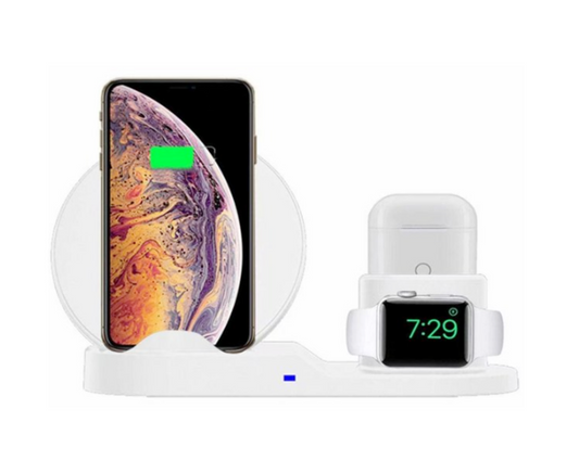 PRODEXA Fast Charge Triple Wireless Charger for Apple (White)