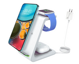 Orotec NexGen 10W Apple 3-in-1 Triple Wireless Charger (Apple Watch/AirPods/Smartphone) White + 18W Qualcomm Charger Kit