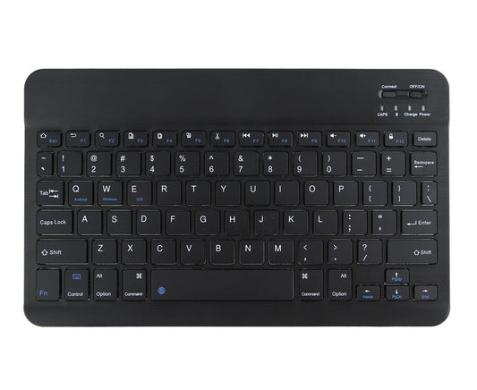 Portable Bluetooth Slim Wireless Keyboard Standalone for Tablets, Smartphones, PCs, Black